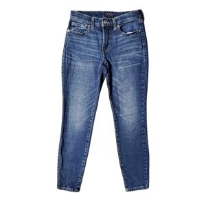 Lucky Brand Mid Rise Ava Skinny Ankle Jeans Women Size 2/26 Dark Wash Denim
